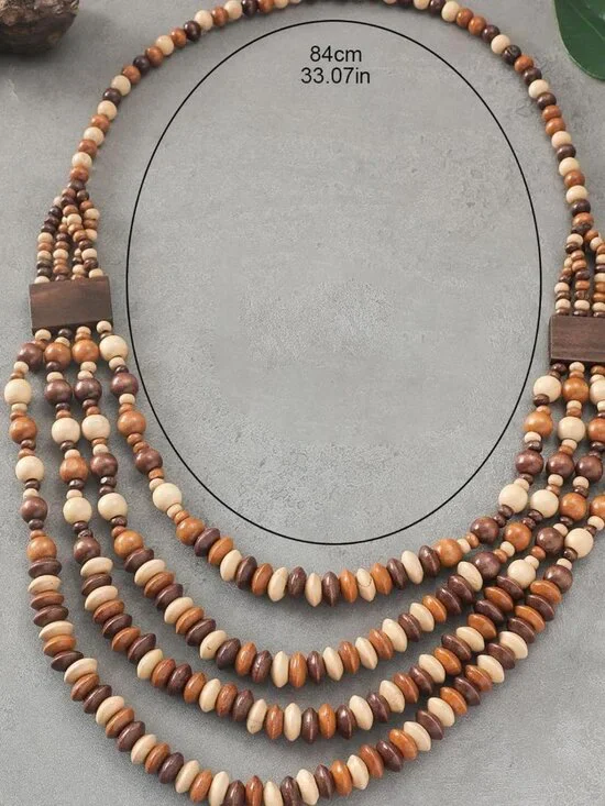 Brown Earrings Jewelry Sets Boho Gold Hoop Earrings for Women Boho Jewelry Acces - Picture 6 of 7